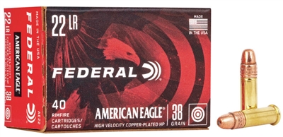 AMERICAN EAGLE 22LR 400 RND BRICK HV 38GR *NO LIMITS*